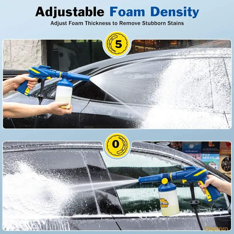 5-in-1 Pressure Washer Gun with Foam Cannon & 5 Spray Nozzles