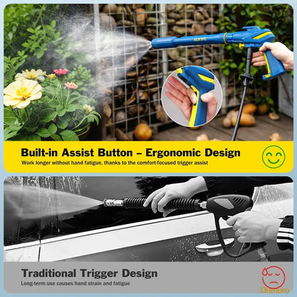 5-in-1 Pressure Washer Gun with Foam Cannon & 5 Spray Nozzles